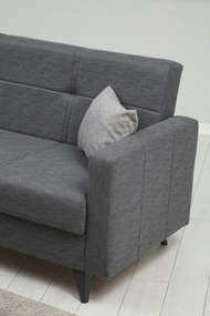 Canapea extensibilă Polya 3 Dark Grey