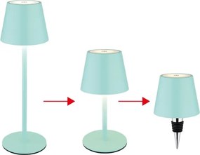 Globo 58488M-LED VANNIE — lampă de masă reglabilă, cu control tactil, reîncărcabilă, pentru exterior, 3W/5V, IP54, 1800 mAh