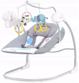Kinderkraft Balansoar 2v1 Minky Mentă, gri/mentă