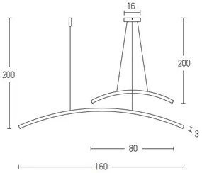 Lustră LED pe cablu dimabilă LED/48W/230V negru Zambelis 20130