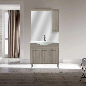 Dulap suspendat cu oglindă Nerva 85 cm, ulm Rauna