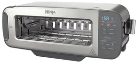 Prajitor paine 3in1 Ninja ST202EU, 2400W, 7 programe, Control temperatura, Grill, Dezghetare, Reincalzire, Functionare orizontaa, Argintiu