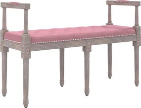 vidaXL Bancă, roz, 110x40x70 cm, catifea
