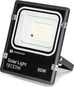 Aigostar -LED Proiector solar cu LED/50W/3,2V 1200mAh 3000K/4000K/6500K IP66 + telecomandă