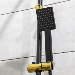 Set de duș Denis 63 negru și auriu
