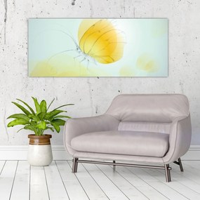 Tablou - Fluturele galben (120x50 cm)