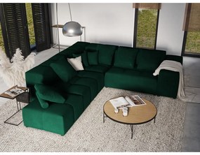 Pernă pentru canapea modulară verde cu tapițerie din catifea Rome Velvet - Cosmopolitan Design