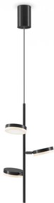 Pendul modern negru din metal cu led Maytoni Fad