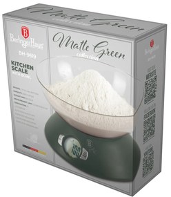 Cantar de bucatarie cu bol 5 kg Green Matt Berlinger Haus BH 9619