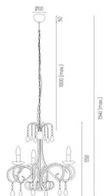 Pendul design modern Diadema negru