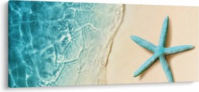 Tablou - Stea de mare pe plajă (120x50 cm)