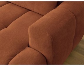 Colțar cărămiziu extensibil/cu spațiu de depozitare (cu colț pe partea stângă/cu șezlong) Fuji – Bobochic Paris