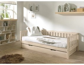 Pat pentru copii 90x200 cm în culoare naturală Fritz - Vipack