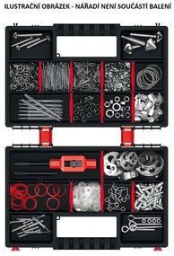 Organizator cu două case 28,7 x 18,6 x 10 cm, separatoare, gri