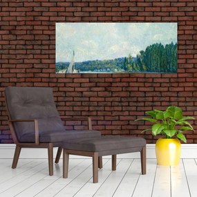 Tablou - Alfred Sisley, The Banks of the Oise, reproducere (120x50 cm)