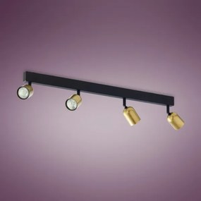 Spot TOP 4xGU10/10W/230V auriu/negru