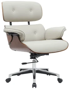 Scaun Directorial Piele Ecologica Kristall Bej