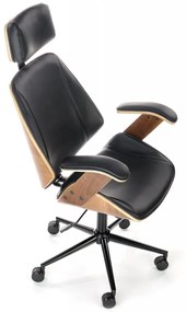 Scaun de birou Ignazio nuc/negru H129 cm