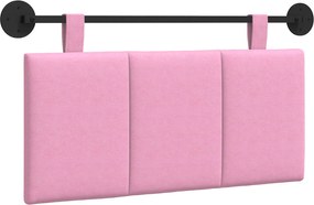 vidaXL Cap de pat suspendat Pe perete Roz 90 x 55 x 5 cm țesătură