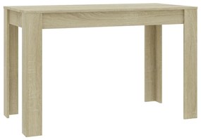 800435 vidaXL Masă de bucătărie, stejar Sonoma, 120 x 60 x 76 cm, PAL