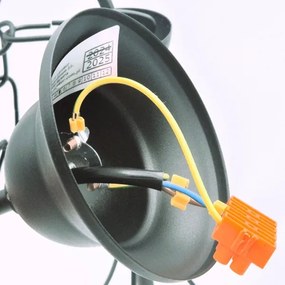 Lustră pe lanț DONATO 3xE14/40W/230V negru