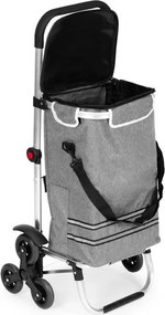 Cărucior de cumpărături pliabil 2in1 cu sac termic de 30 l