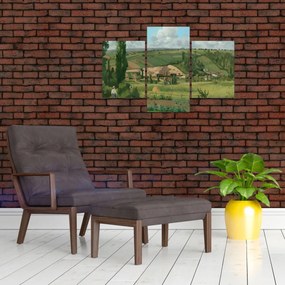 Tablou - Camille Pissarro, Landscape at Les Pâtis, Pontoise, reproducere (90x60 cm)