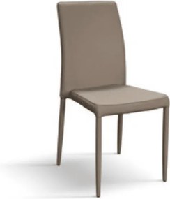 Scaun Indigo, structura metalica si piele ecologica - BEJ TAUPE