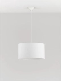 Lustra suspendata cu abajur alb SYRIN