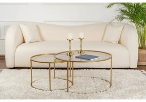 Set de măsuțe de conferință Aurum Gold și Bronze80 cm, 2 buc.