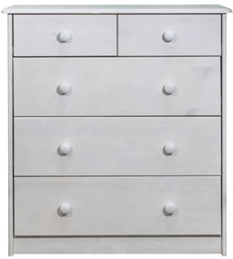 325541 vidaXL Comodă cu sertare, 75x35x80,5 cm, lemn masiv de pin