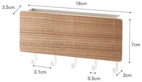 Cuier alb pentru chei YAMAZAKI Rin