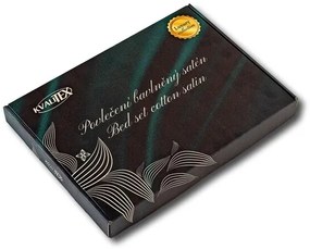 Lenjerie de pat din satin Luxury Collection, gri deschis, 140 x 200 cm, 70 x 90 cm