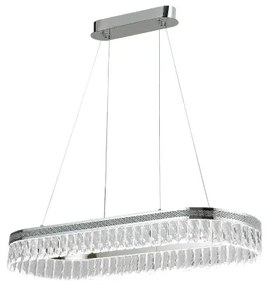 Candelabru cu cristale LED reglabil, suspendat pe cablu THALIA LED/50W/230V 3000-6000K + telecomandă