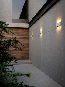 Aplica LED de perete pentru iluminat exterior modern, IP54 Kinver 26 alb 2118181001 NL