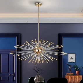 Lustra LED cu telecomanda design ultra-modern Evasion auriu SV-381635D