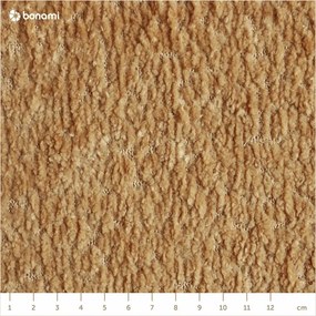 Pat matrimonial galben muștar tapițat cu somieră 180x200 cm Noira Slim – Bonami Selection