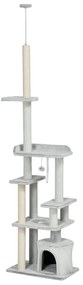 PawHut Copac pentru Pisici de Interior Turn de Joaca Centru de Activitati de Escaladare Turn de Zgariere Apartament Perne Inaltime Reglabilaaccesorii animale feline sala de gimnastica pisoi lounge mobila sufragerie | Aosom Romania