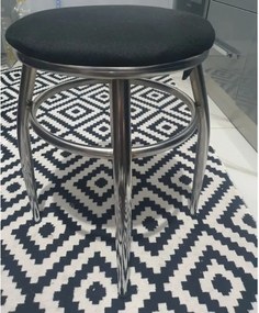 Scaun taburet, Color Homs negru 45 x 30 x 30 cm