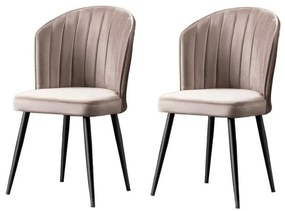 Set de scaune de sufragerie Rubi Cappuccino, 2buc.