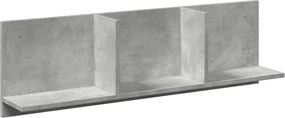vidaXL Dulap de perete, gri beton, 100x16,5x30 cm, lemn prelucrat
