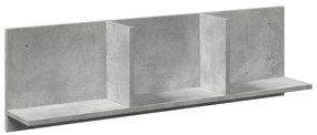 854862 vidaXL Dulap de perete, gri beton, 100x16,5x30 cm, lemn prelucrat