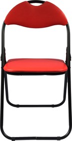 Scaun pliant Cordoba, rosu, 38.5x43x79 cm