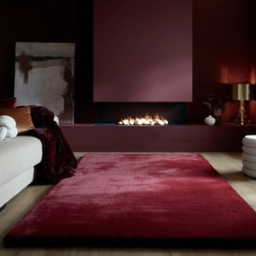 Blană burgundy sintetică 80x150 cm Ivy Luxury Fur – Flair Rugs