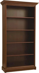 Biblioteca clasica living KENT, castan, PAL, 110x43x205 cm