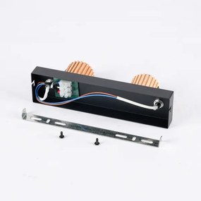 Brilagi - Spot ODENSE 2xE14/10W/230V lemn de cauciuc/negru