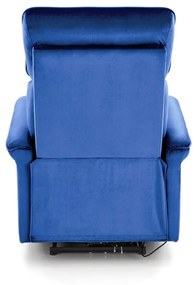 Fotoliu recliner Semir velvet bleumarin H108 cm