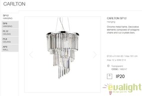Lustra suspendata moderna design elegant CARLTON SP12 166247