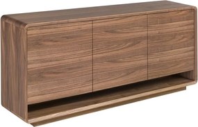 Comoda design LUX cu 3 usi Walnut