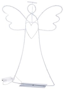 Decorațiune luminoasă de Crăciun Înger cu aureolă, 36 x 44 cm, 35 LED-uri